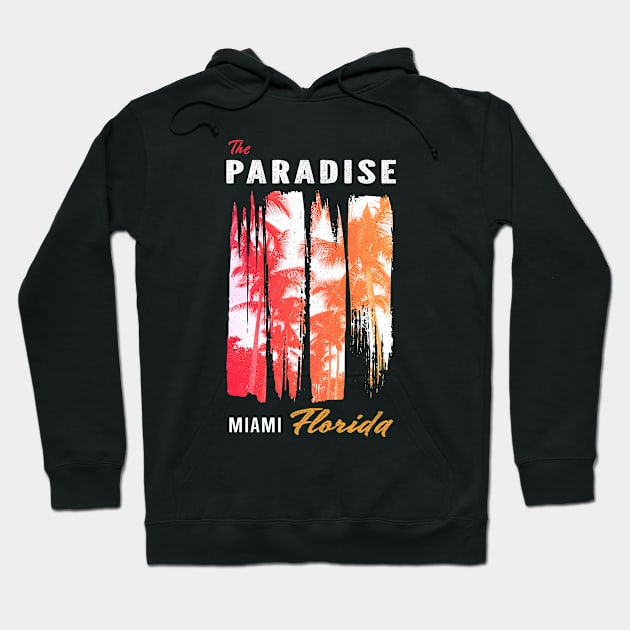 Miami Beach Florida Hoodie by ForeverVarsity